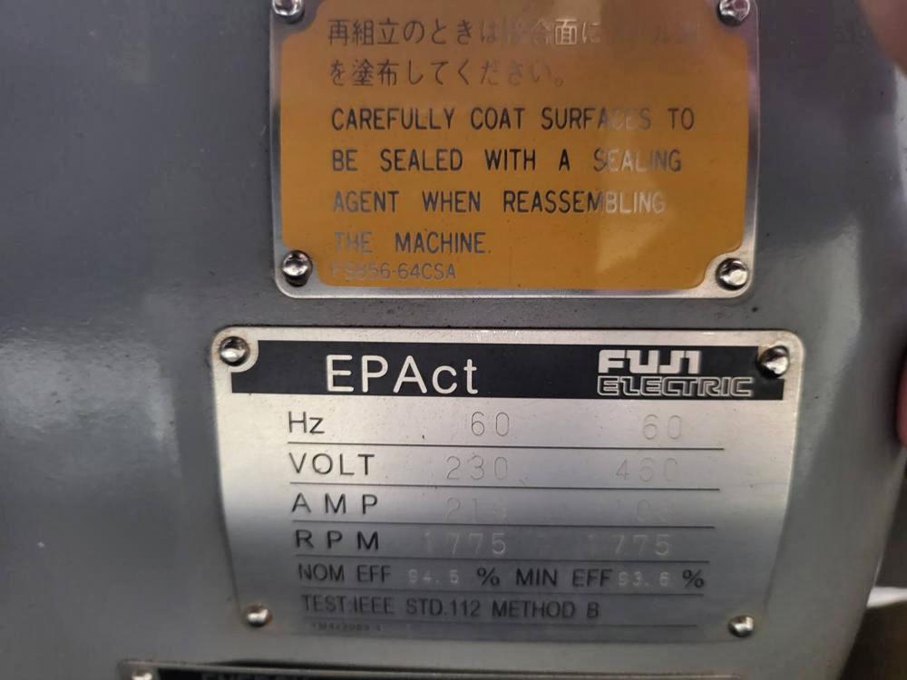 【中古】富士電機製三相誘導モーターの詳細画像|2枚目